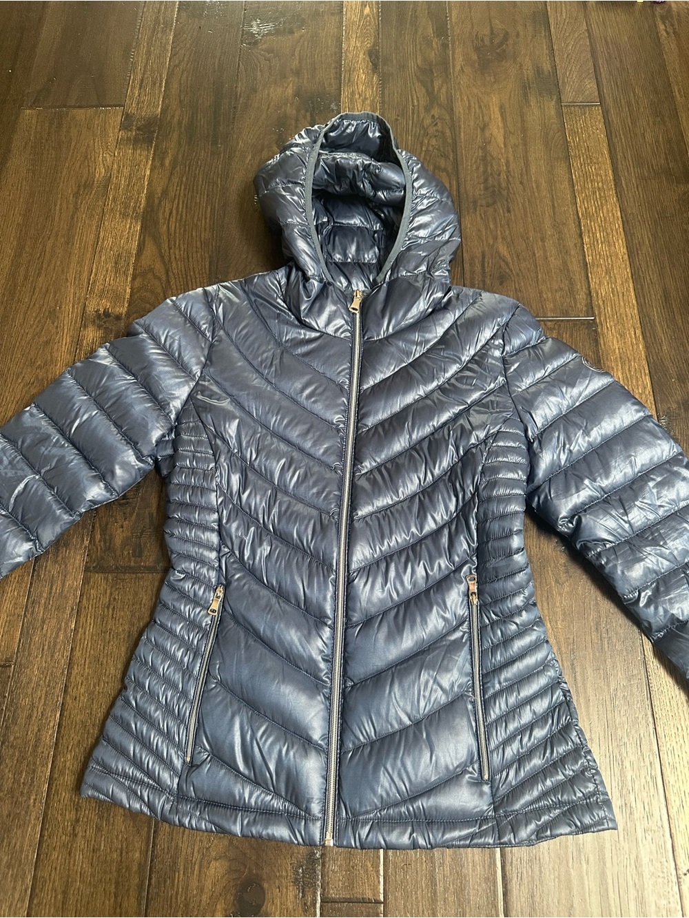 Calvin Klein Navy Blue Premium Down Puffer Jacket – Size Small
